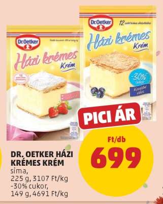 Dr. Oetker Házi Krémes Krém