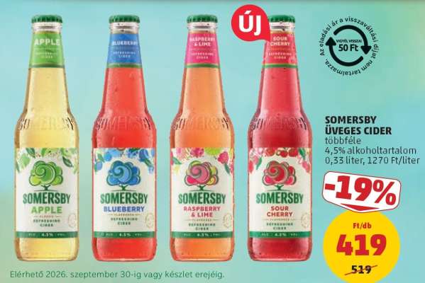 Somersby üveges cider
