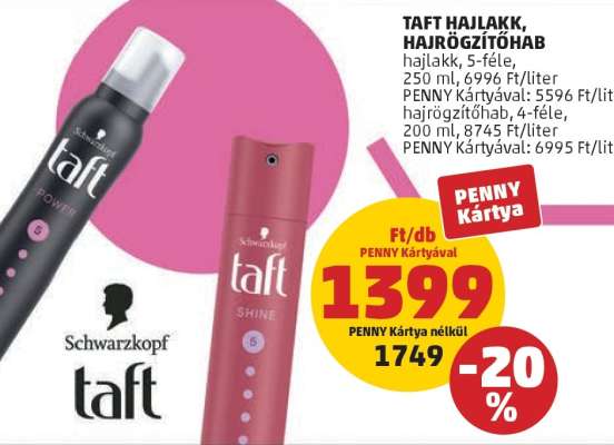 TAFT HAJLAKK, HAJRÖGZÍTŐHAB