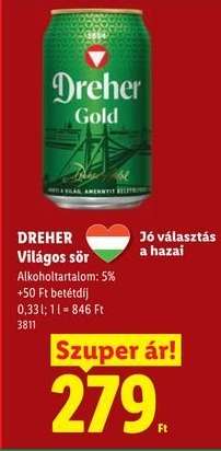 DREHER Világos sör