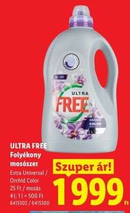 ULTRA FREE Folyékony mosószer*