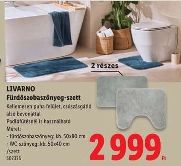 LIVARNO Fürdőszobaszőnyeg-szett