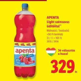 APENTA Light szénsavas üdítőital*