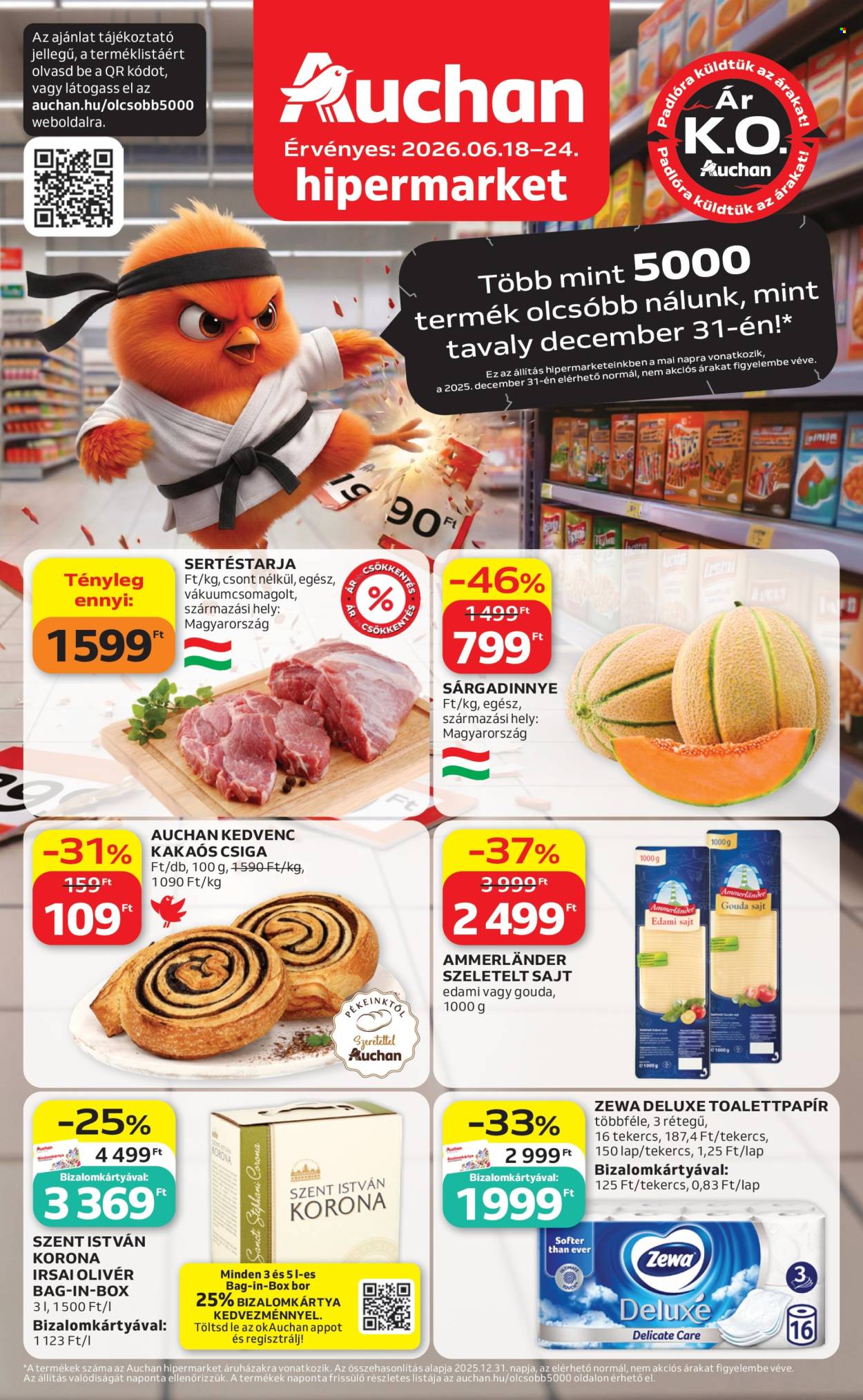 Auchan akciós újságok - 2026.06.18 - 2026.06.24. Oldal 1