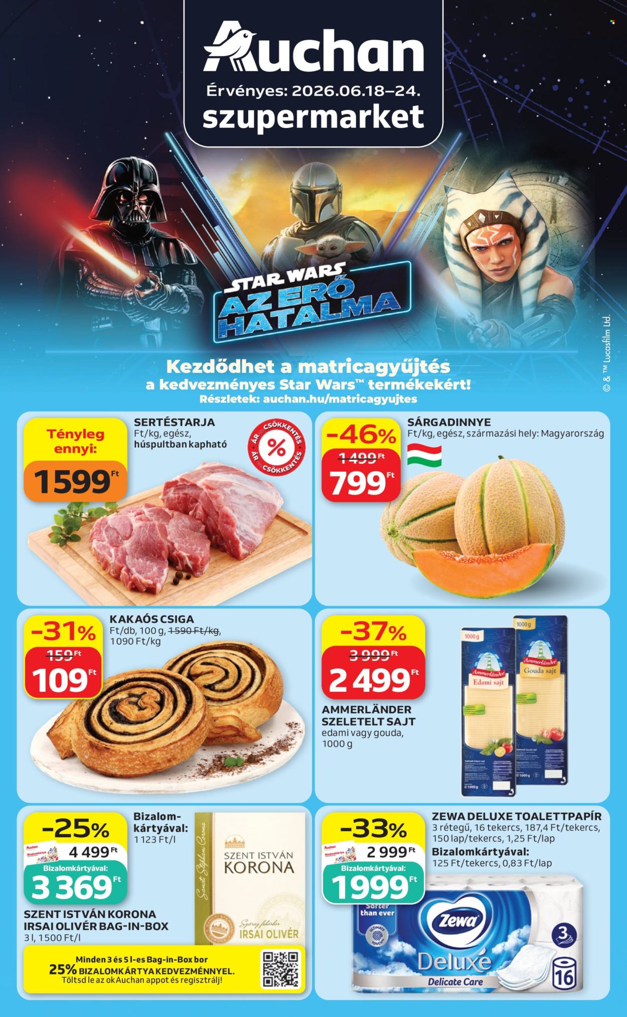Auchan akciós újságok - 2026.06.18 - 2026.06.24. Oldal 1