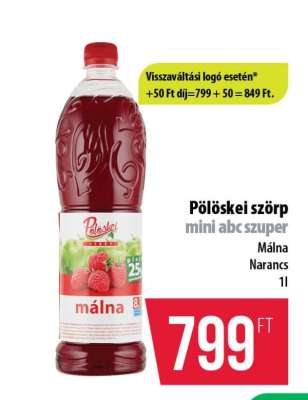 PÖLÖSKEI﻿﻿ Szörp*