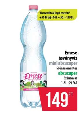 Emese ásványvíz