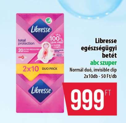 LIBRESSE EGÉSZSÉGÜGYI BETÉT