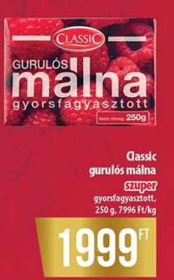 Classic gurulós málna