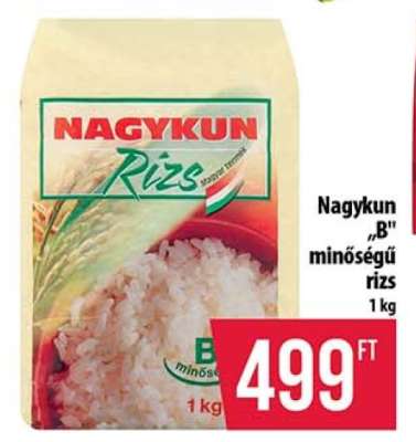 Nagykun „B” minőségű rizs
