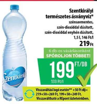 Szentkirályi természetes ásványvíz