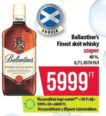 Ballantine's Finest skót whisky
