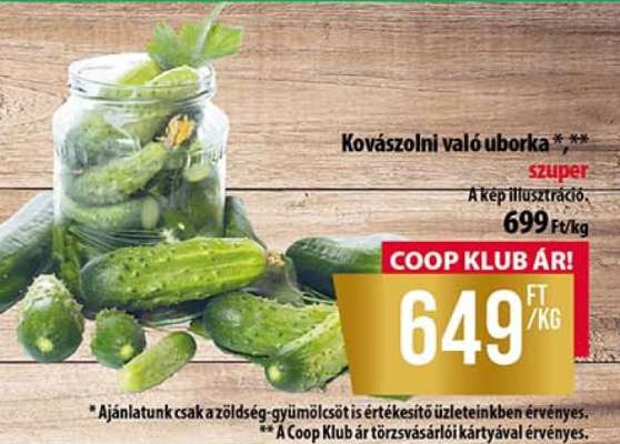 Kovászolni való uborka