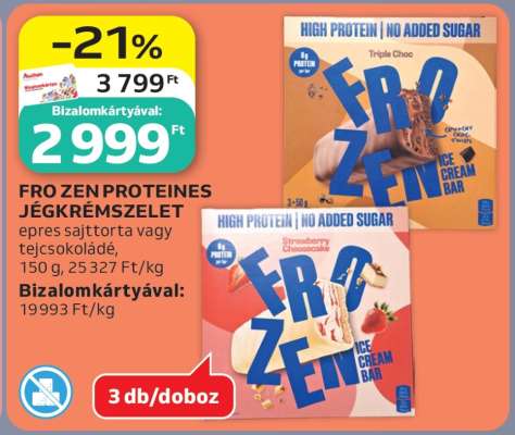 FRO ZEN PROTEINES JÉGKRÉMSZELET