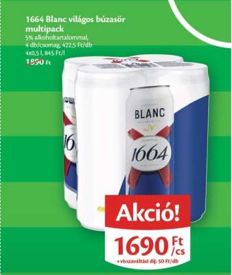 1664 Blanc világos búzasör multipack
