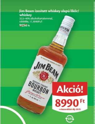 Jim Beam ízesített whiskey alapú likőr/whiskey