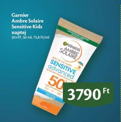 Garnier Ambre Solaire Sensitive Kids naptej