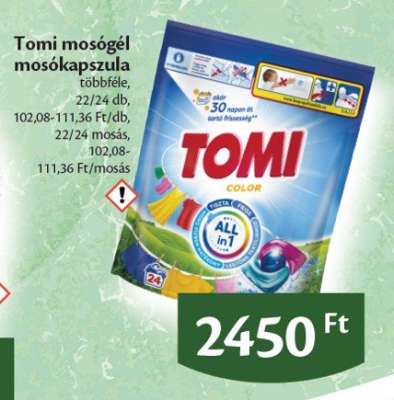Tomi mosógél mosókapszula