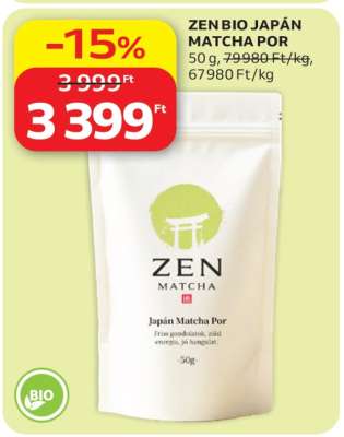 ZEN BIO JAPÁN MATCHA POR