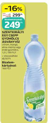 SZENTKIRÁLYI﻿﻿ Egy Csepp Gyümölcs ásványvíz