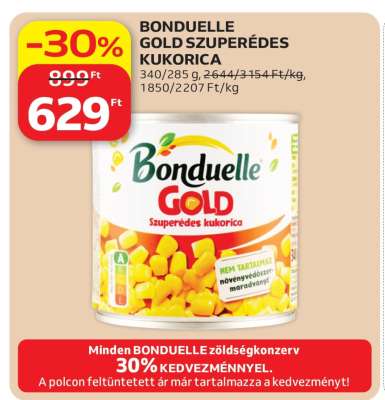BONDUELLE GOLD SZUPERÉDES KUKORICA