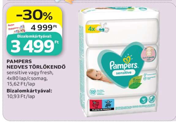 PAMPERS NEDVES TÖRLŐKENDŐ