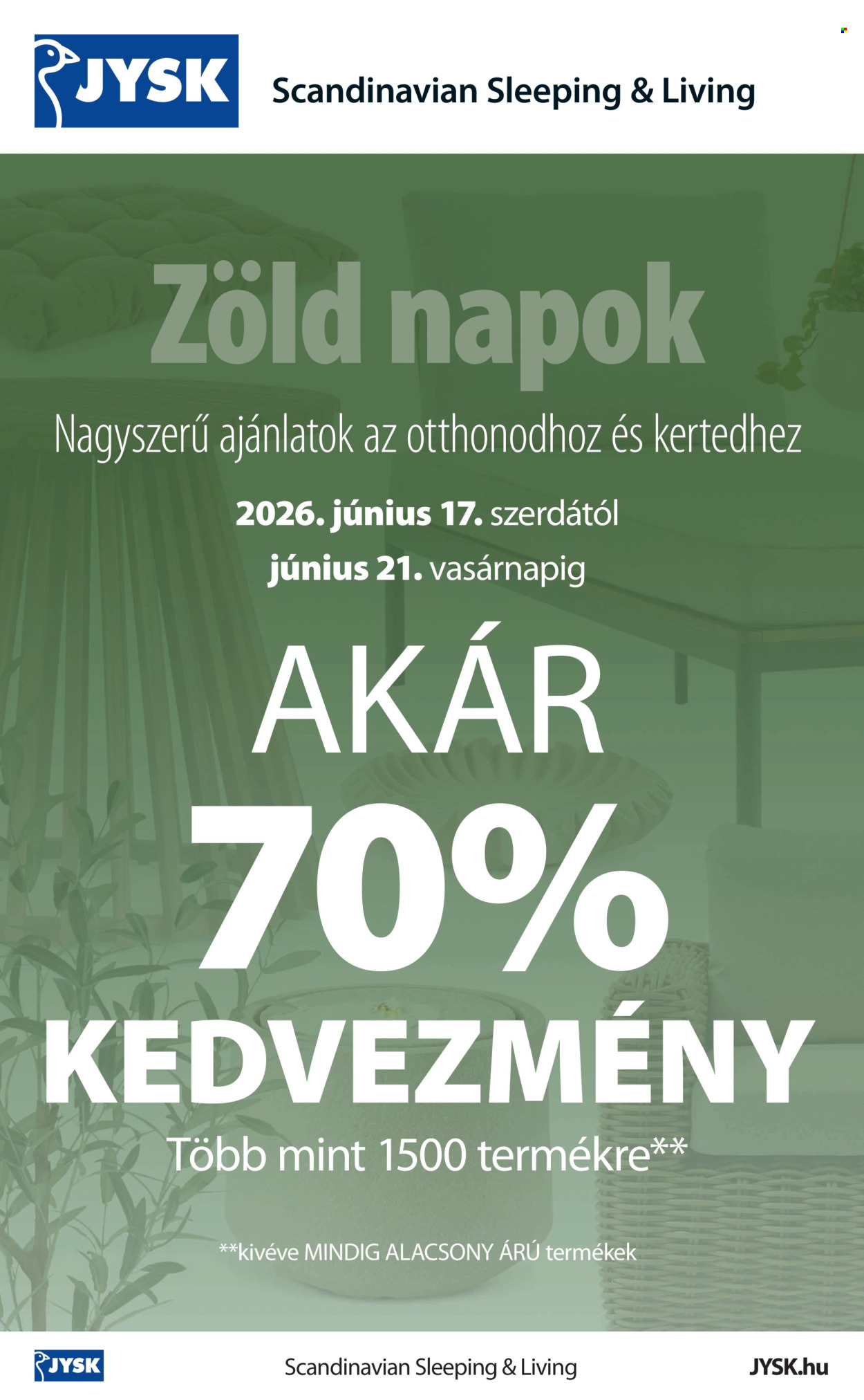 JYSK akciós újságok - 2026.06.17 - 2026.06.21. Oldal 2