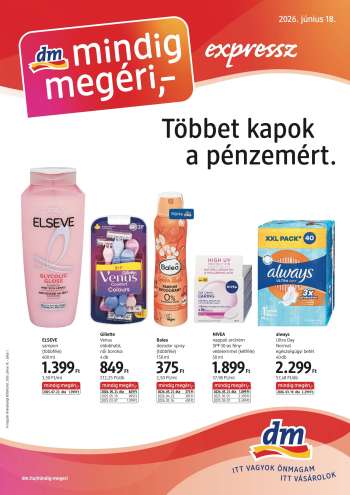 Újság dm drogerie markt - 2026.06.18 - 2026.07.01.