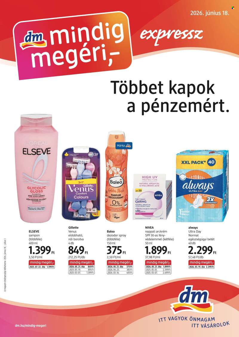 Újság dm drogerie markt - 2026.06.18 - 2026.07.01.