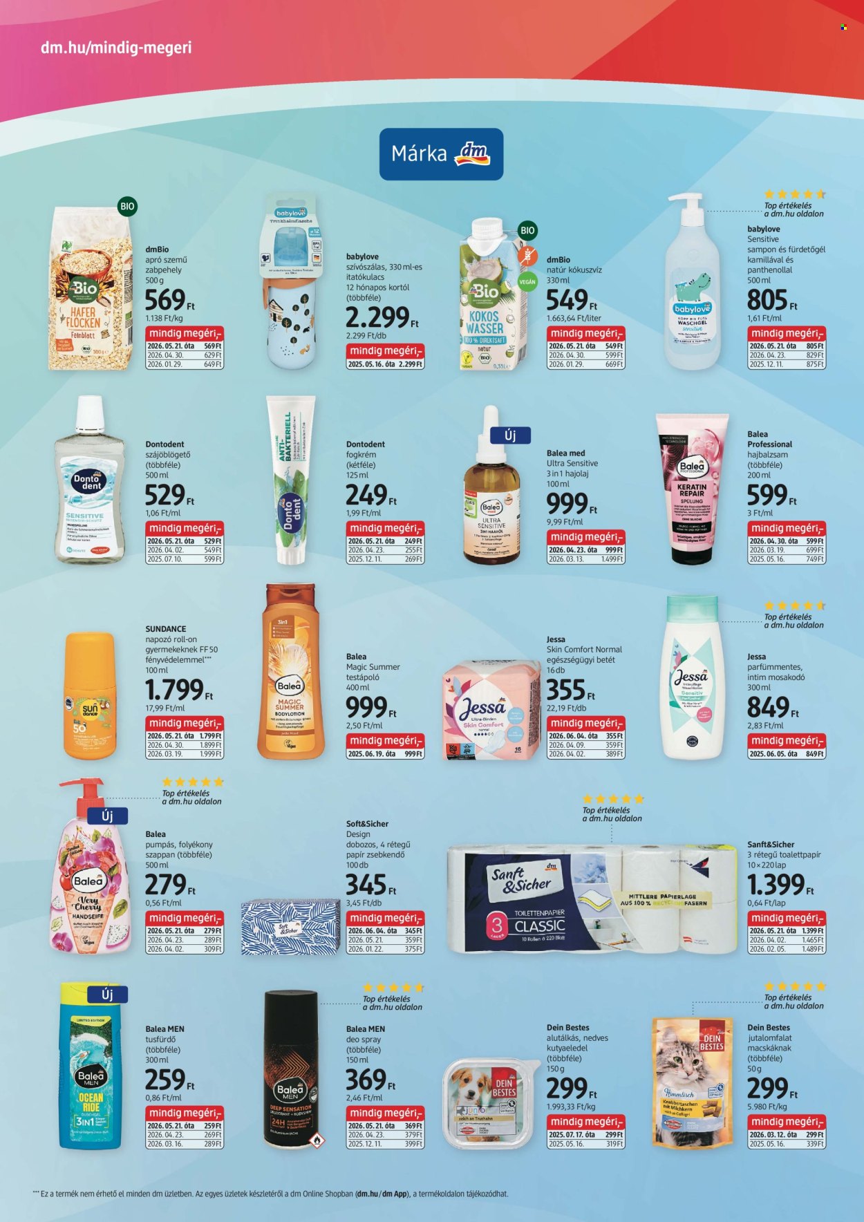 dm drogerie markt akciós újságok - 2026.06.18 - 2026.07.01. Oldal 2