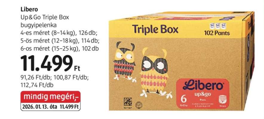 Libero Up&Go Triple Box