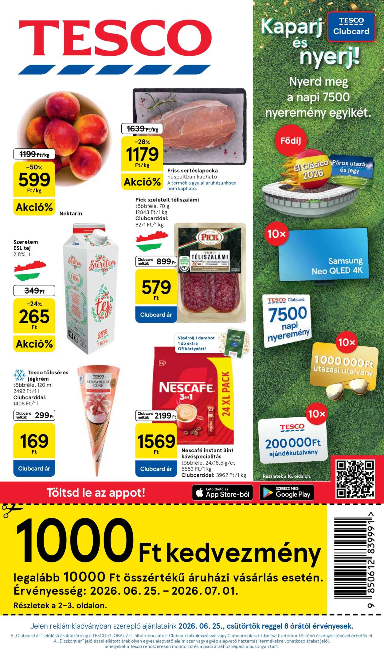 TESCO akciós újságok - 2026.06.25 - 2026.07.01. Oldal 1