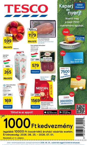Újság TESCO - 2026.06.25 - 2026.07.01.