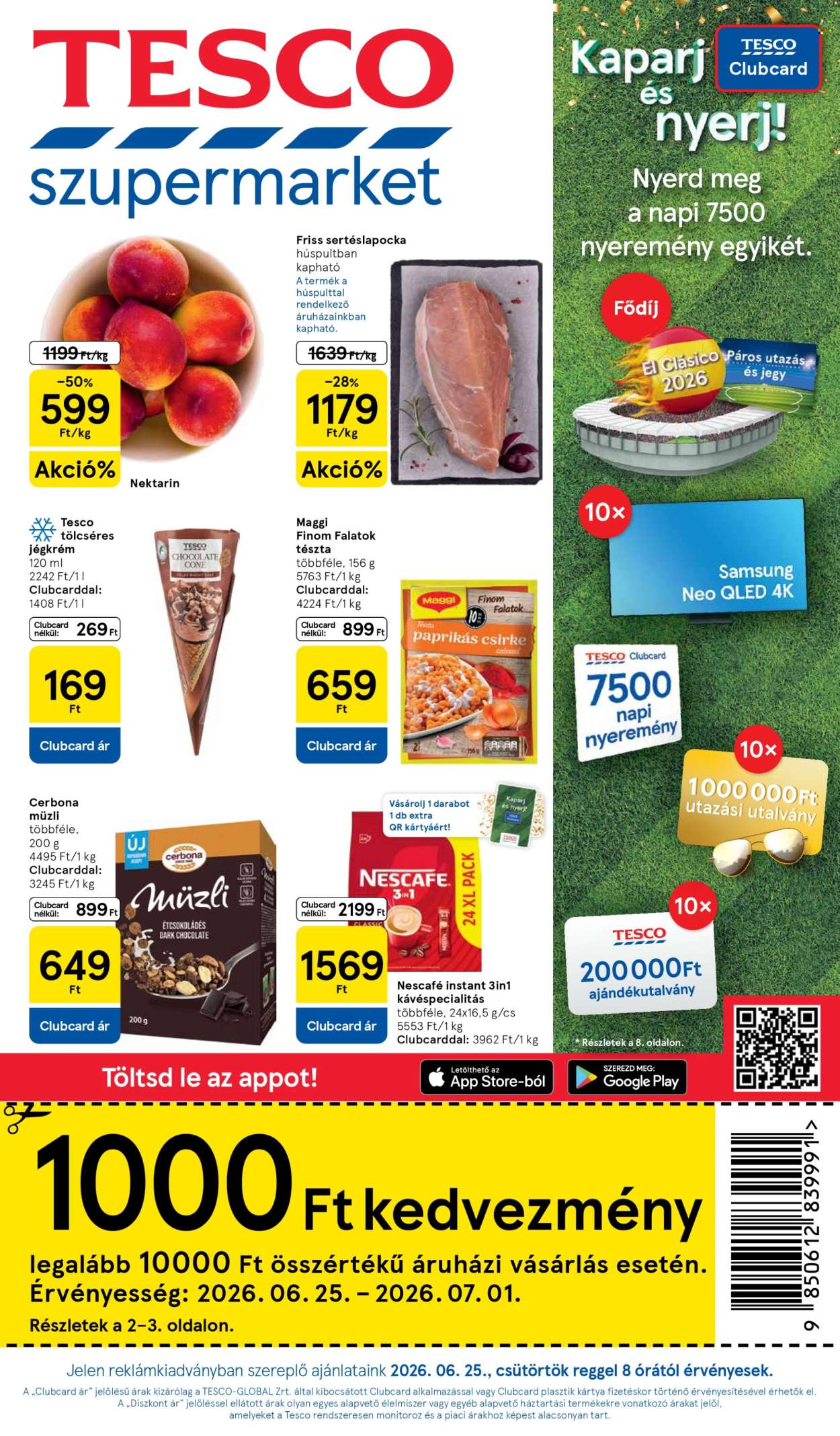 TESCO akciós újságok - 2026.06.25 - 2026.07.01. Oldal 1