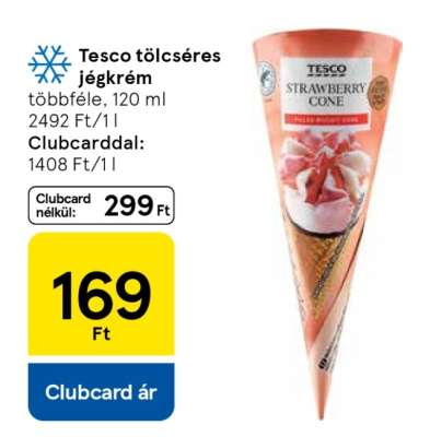 Tesco tölcséres jégkrém