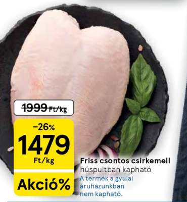 Friss csontos csirkemell