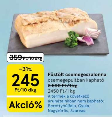 Füstölt csemegeszalonna