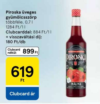 Piroska üveges gyümölcsszörp