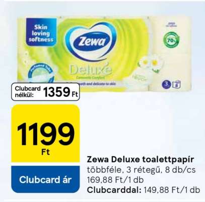 Zewa Deluxe toalettpapír