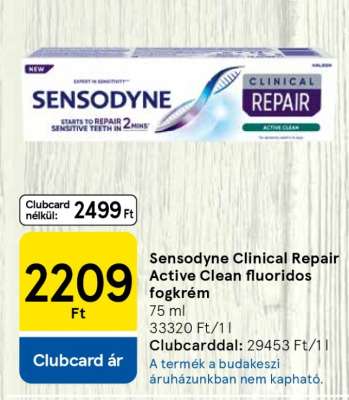 Sensodyne Clinical Repair Active Clean fluoridos fogkrém