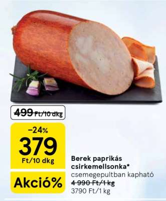 Berek paprikás csirkemellsonka