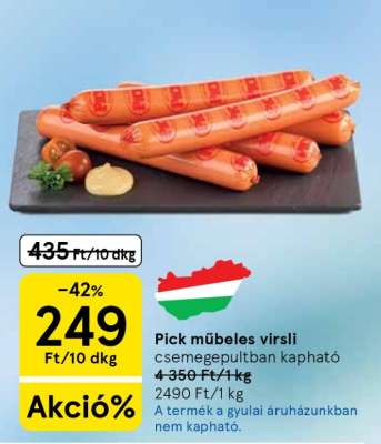 Pick műbeles virsli