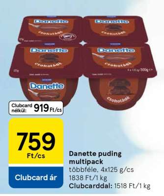 DANETTE PUDING MULTIPACK