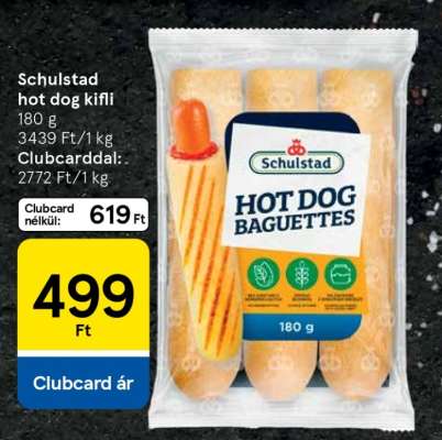 Schulstad hot dog kifli