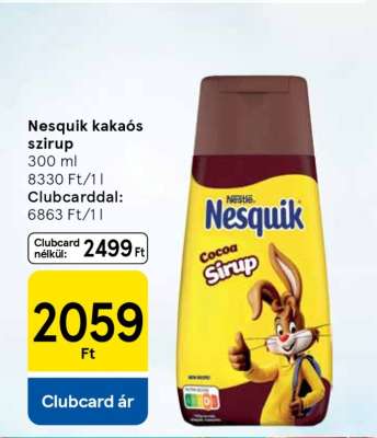 Nesquik kakaós szirup