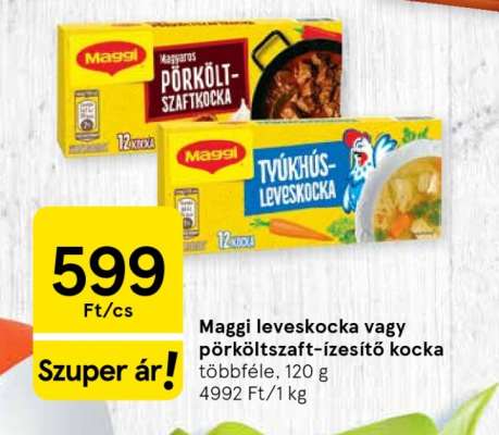 Maggi leveskocka vagy pörköltzaft-ízesítő kocka