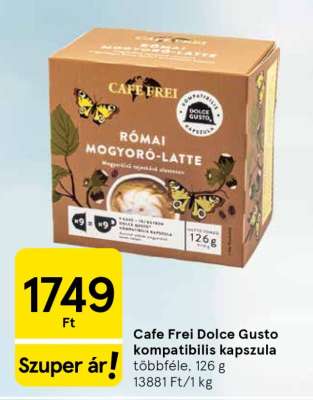 Cafe Frei Dolce Gusto kompatibilis kapszula