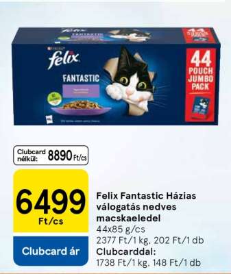 Felix Fantastic házias válogatás nedves macskaeledel