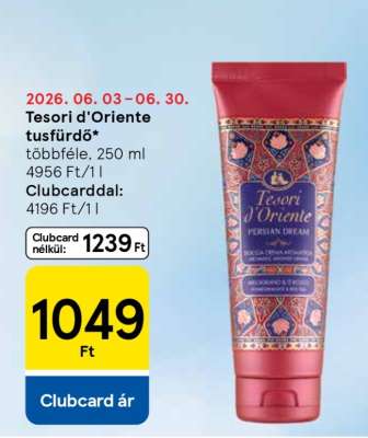 TESORI D’ORIENTE TUSFÜRDŐ