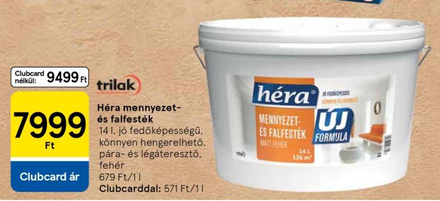 Héra mennyezet- és falfesték